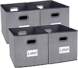 Homyfort Cloth Storage Bins, Foldable Cubes Basket