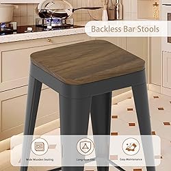 Vinahomar 26 inch Backless Bar Stools Set of