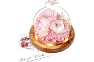 TGELATA Flowers, Roses, Gifts - Preserved Flower Bouquets - Forever Roses Birthday Gifts for Women, Christmas, Mothers Day - Fresh Flowers That Last - Flowers for Delivery Prime - Battery Included