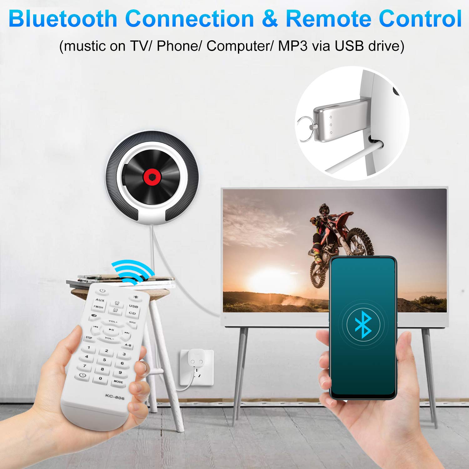 bluetooth music player for home