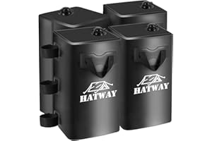 Hatway Canopy Weights,176 LBS Water Bag Set of 4 Leg Weights for Pop Up Canopy,Gazebo,Canopies,Tent-4 * 20L-Black
