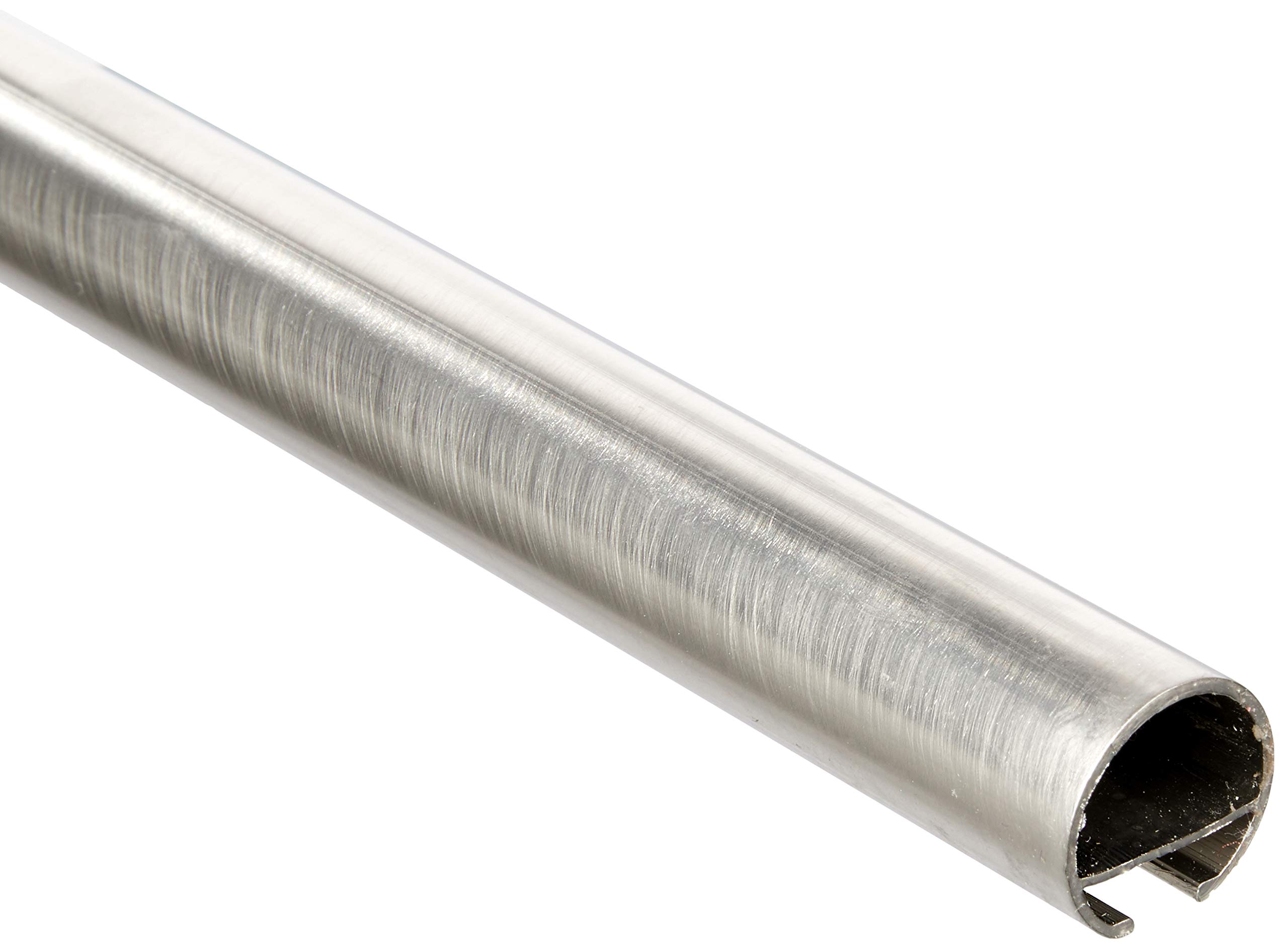 Gardinia Curtain rod with inner rail, diameter 20 mm, stainless steel look, 120 cm, Metal