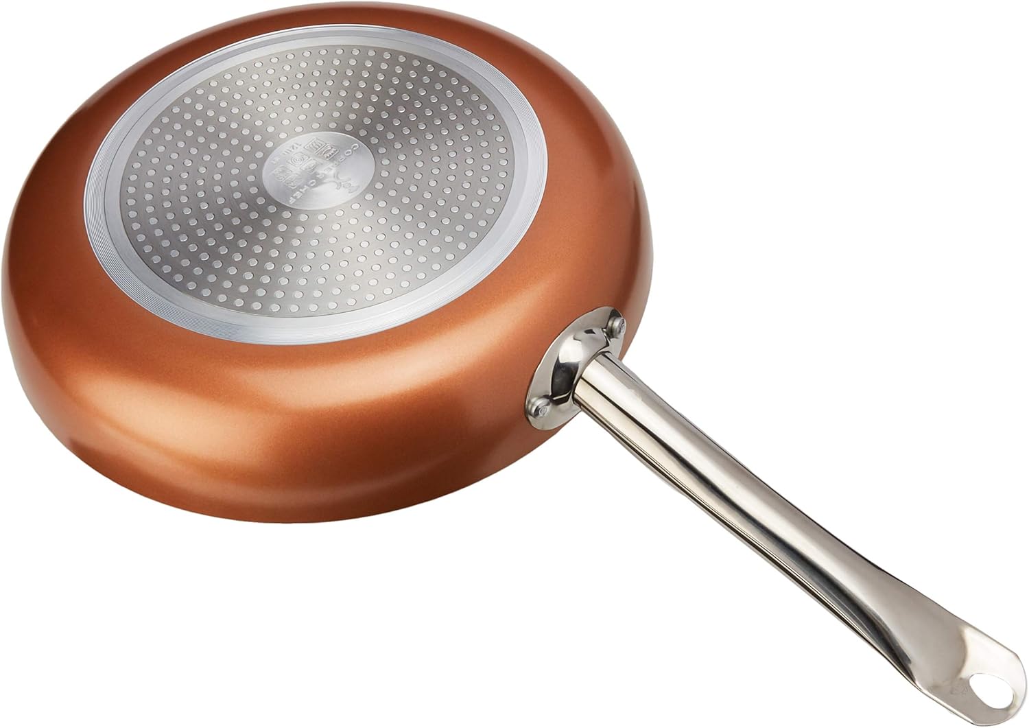 Copper CHef 3-Piece Non-Stick Fry Pan Set, 8 Inch, 10 Inch, and 12 Inch: Kitchen & Dining