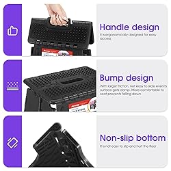 ACSTEP 17.5 Inch Folding Step Stool for Adults and