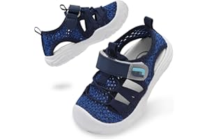 JOINFREE Toddler Boys Girls Water Shoes Breathable Qucik Dry Sport Beach Sandals Lightweight Barefoot Flexible