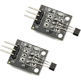 Tegg 2PCS KY-003 Hall Effect Magnetic Sensor Module for Arduino Raspberry Pie PIC AVR Smart Car