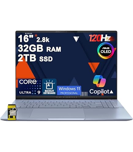 Amazon.com: ASUS Vivobook S16 AI PC Laptop 16