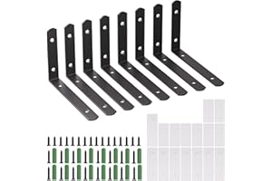 OEH 8 Pcs Furniture Anchors, Furniture Anchors for Baby Proofing, No Drilling Furniture Wall Anchor, Stainless Steel Anti Tip Furniture Anchors for Cabinet Dresser Bookshelf for Baby, Large-6*4.3*1.2"