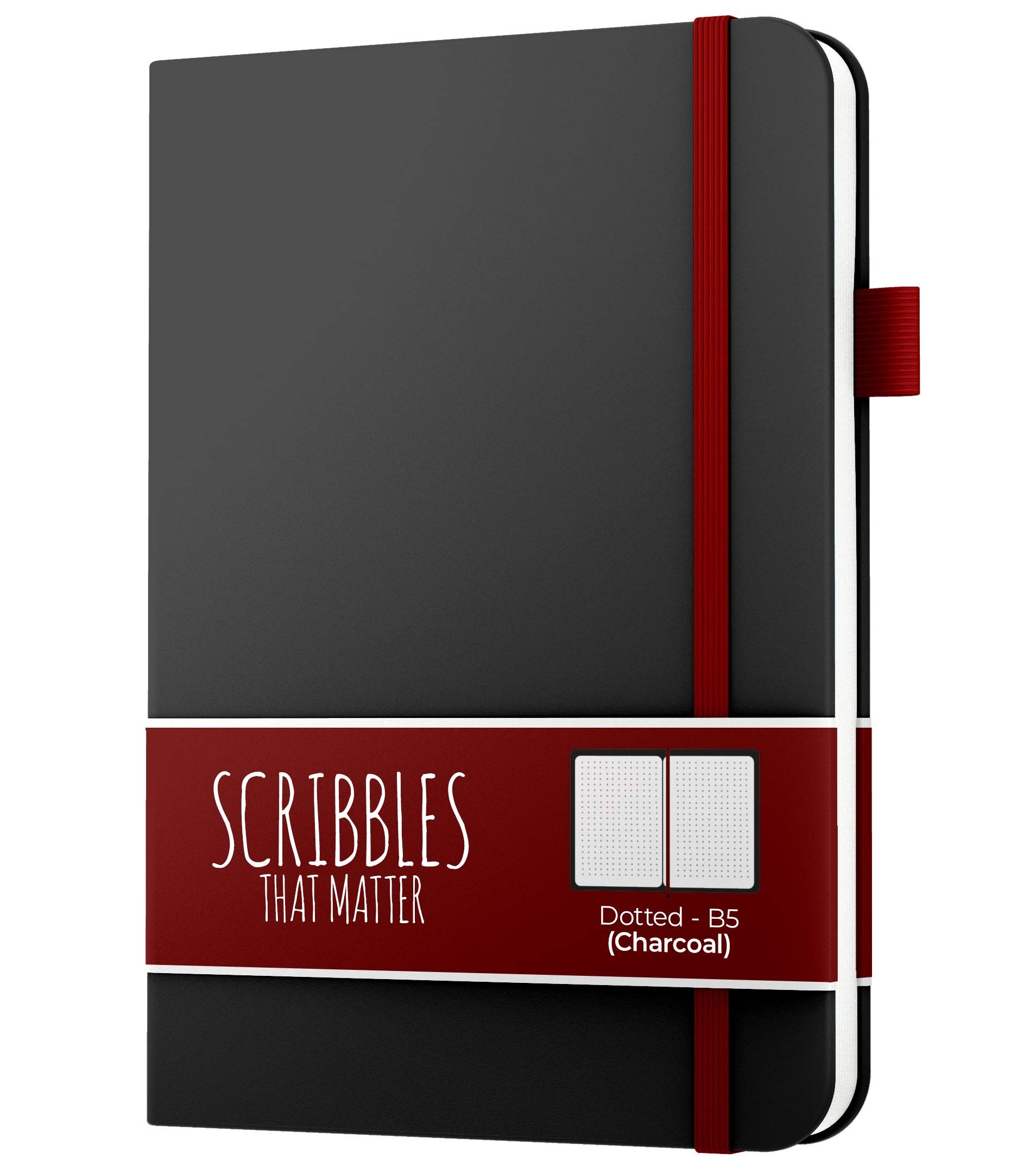 B5 Dotted Journal by Scribbles That Matter - Bullet Dot Grid Notebook - No Bleed Thick Fountain Pens