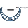 Fowler 52-248-006 Fine Quality Outside Metric Micrometer, Ratchet Stop Thimble, 125-150mm Measuring Range, 0.01mm Graduation