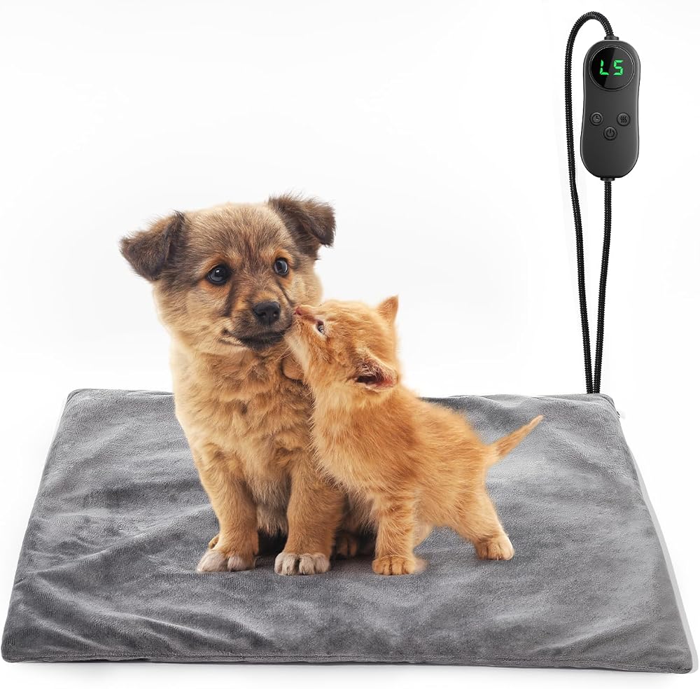 Helining Cat Heat Pad 45x45cm 6 Temp 5 Time Cloud Cover Waterproof
