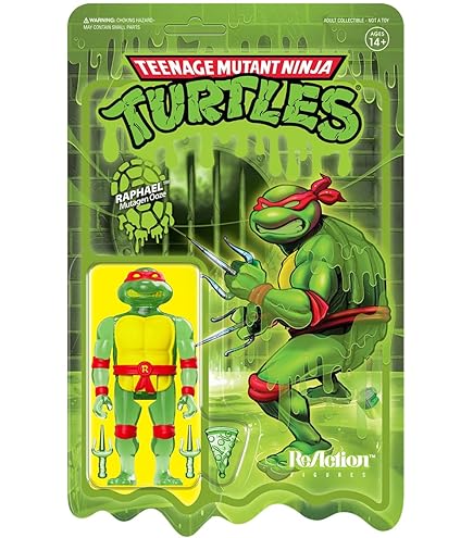 タートルズ　 super7 ReAction フィギュア ピザボックス入り Amazon.com: SDCC 2019 Exclusive SUPER7 Reaction TMNT Pizza Box