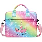JIANYA Kids Tablet Carrying Bag, 10-12.5 Inch Tablet Sleeve Bag with Shoulder Strap, Unicorn