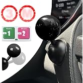 𝟯𝗠 Tape | Car Joystick Push Start Button Cover, Metal Push to Start Accessories, Car Starter Engine Start Stop Button Cover, Cool Car Accessories Interior Decor Push to Start Button Rocker,Black