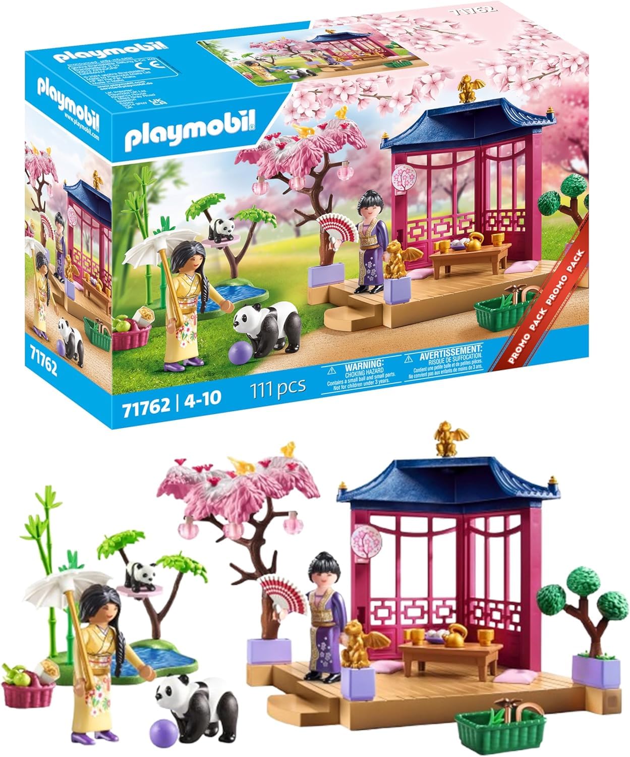 Playmobil | My Life | Asian Garden with Panda Feeding | Toys for Children aged 4+ | 71762