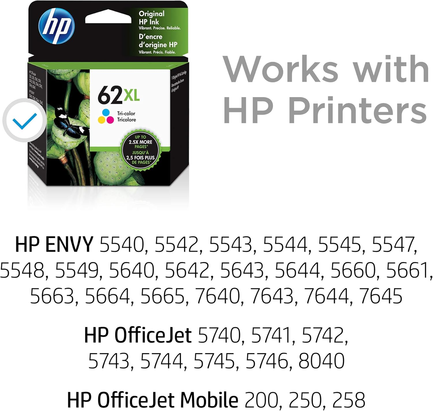 HP 62XL | Ink Cartridge | Tri-color | C2P07AN: Office Products