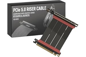 LINKUP - AVA5 Armour PCIE 5.0 Riser Cable | RTX5090 RX9070 GPU Ready | x16 128GB/s Speed | Compatible with PCIe 4.0 & WRX80/W