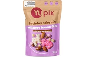 Yupik Birthday Cake Mix, 185 g, Sweet Snacks, Festive Blend with Sprinkle Sugar Cookies, Shortbread, Chocolate Almonds, Choco