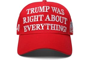 GODVINTAGE Trump was Right About Everything Hat Trump MAGA Hats Donald Trump 2024 45-47 with USA Flag Baseball Cap