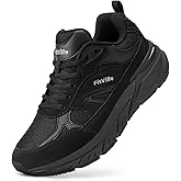 FitVille Wide Walking Shoes for Men Extra Wide Width Sneakers with Arch Support for Flat Feet Heel Pain Relief Plantar Fasciitis - Rebound NEO V1