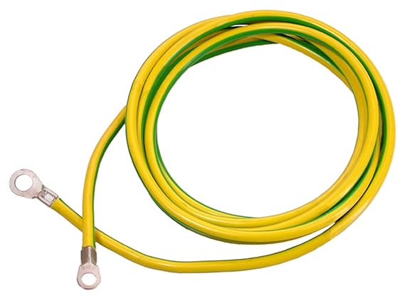 as - Schwabe 70869 Erdungskabel, 3m H07V-K 16, grün / gelb, Baustelle