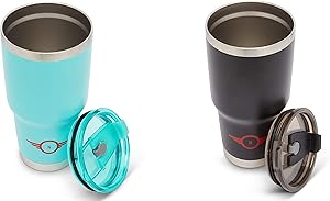 Needsowned 30 oz Vacuum Sealed Stainless Steel Tumbler with Matching Color Lid Insulated Coffee Mug Travel Cup Water Bottle Long Lasting Hot/Cold Leakproof No Sweat Flask Mug Mint light blue turquoise