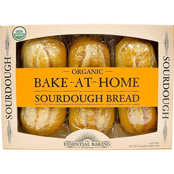 ESSENTIAL BAKING COMPANY ORGANIC ARTISAN SOURDOUGH BREAD, 18.2 OUNCE (PACK OF 3)