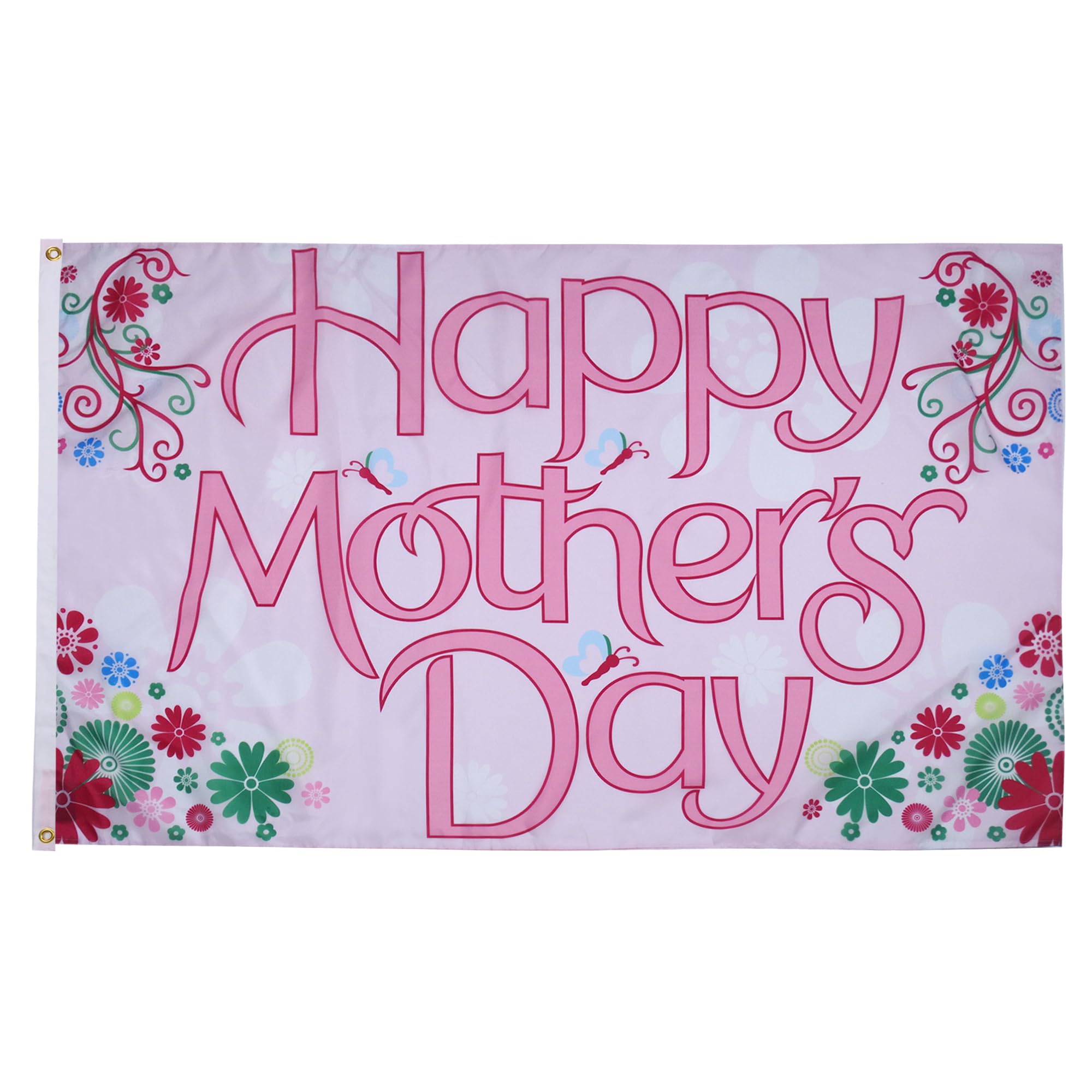 AZ FLAG - Happy Mothers Day Flag - 2x3 Ft - 100D Polyester Happy Mother'S Day Banner with Two Metal Grommets - Fade Resistant - Vivid Colors - 2' x 3' Feet - 90x60 Cm