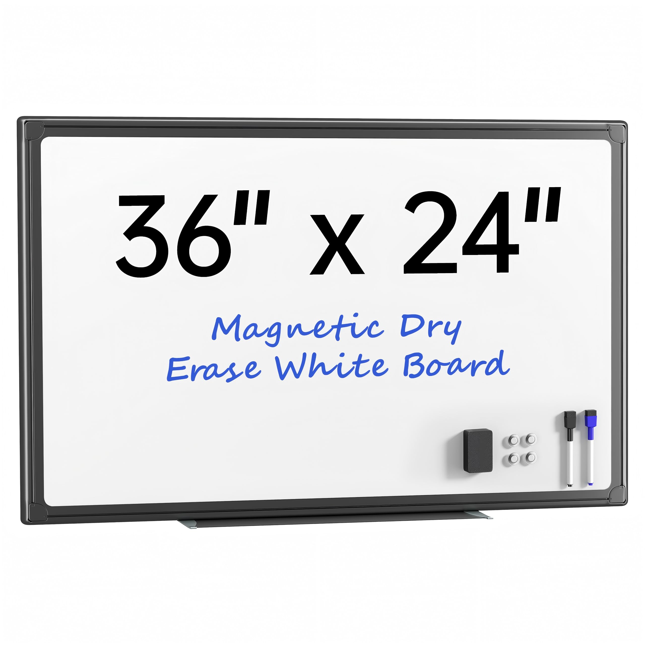 VUSIGN 36" x 24" Magnetic Whiteboard for Wall, Dry