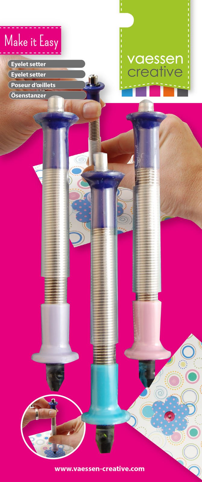 Vaessen Creative Eyelet Setter, Plastic/Steel, Multi-Colour