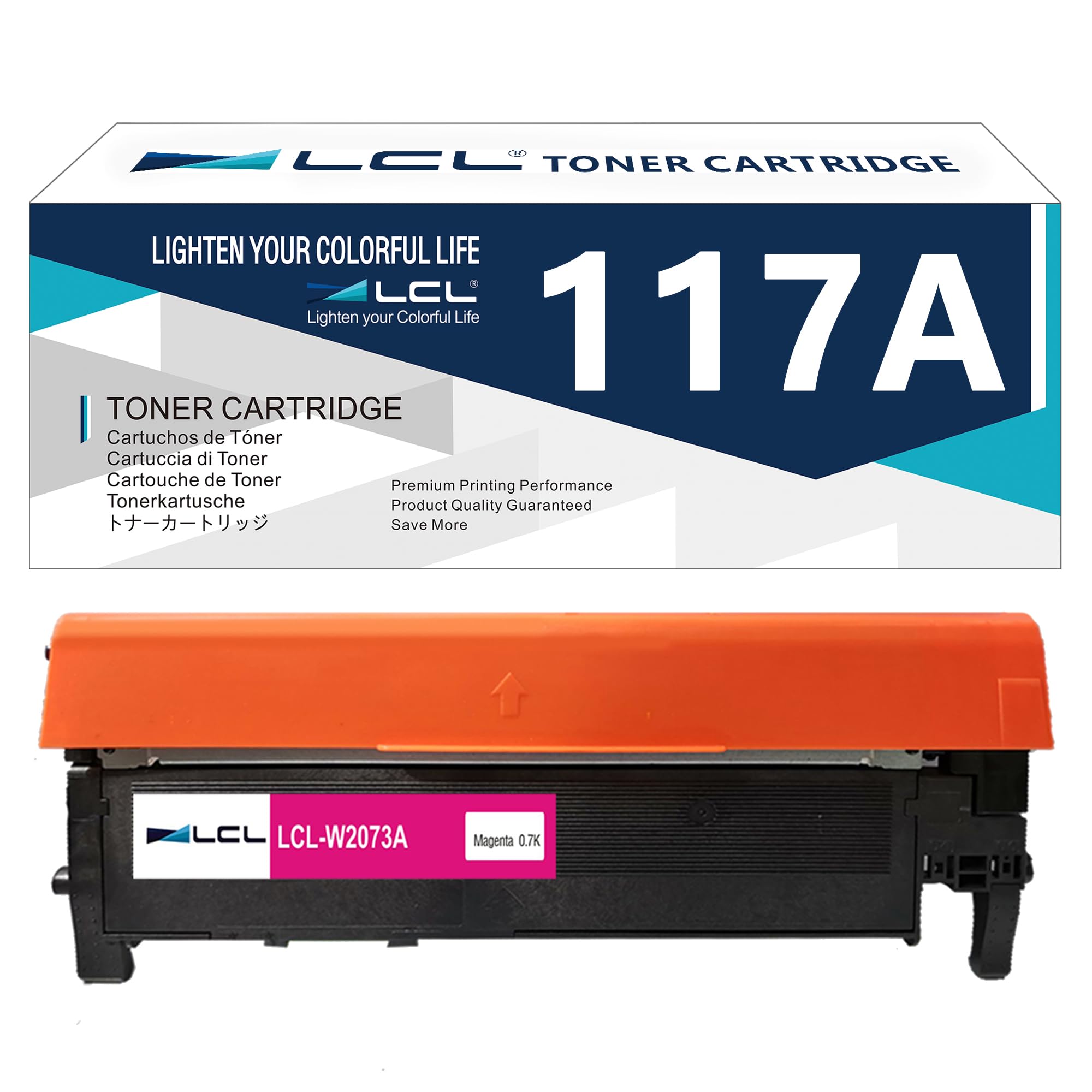 LCL Compatible 117A W2073A Toner Cartridge Replacement for HP Color Laser MFP 179fnw 178nw 150 150nw 150a MFP 178nwg 179fwg Toner HP MFP 178nw (1Magenta)