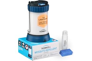 Thermacell Effective Mosquito Repellent LED Lantern for Camping, Includes 12-Hour Refill, No Spray, No Candle Flames, Bug Spray Alternative