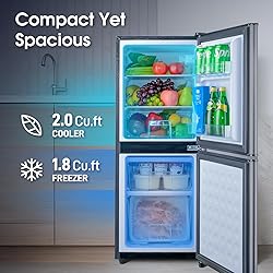 Anypro Fridge with Bottom Freezer and Drawer, 4.0