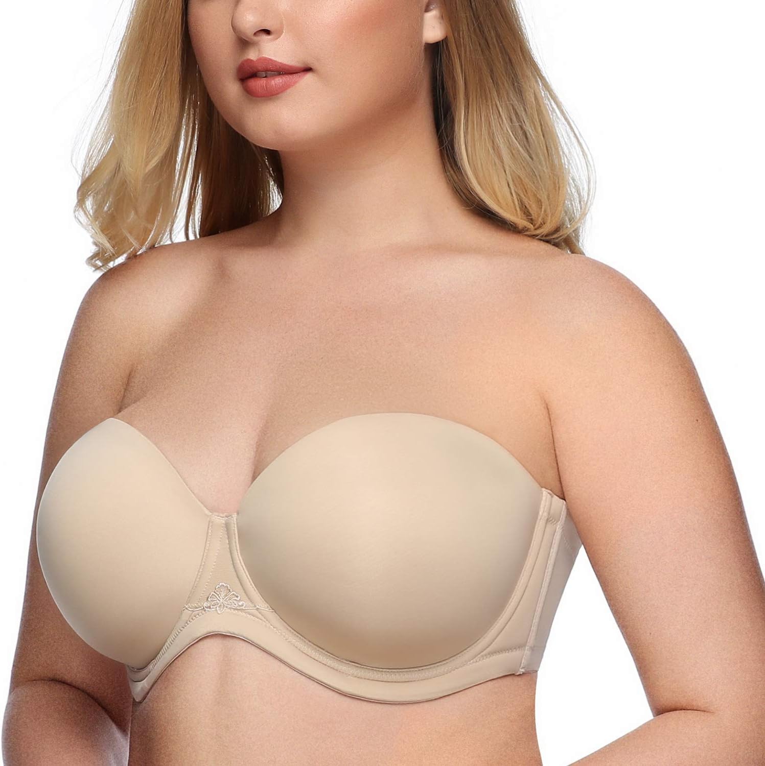 Exclare Women's Multiway Strapless Bra Full Coverage Underwire Contour Convertible Plus Size