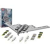 Reobrix 33038 B-2 Spirit Building Block Set, Stealth and Strategic Bomber Model Building Kit, Military Aircraft Toys for Adul