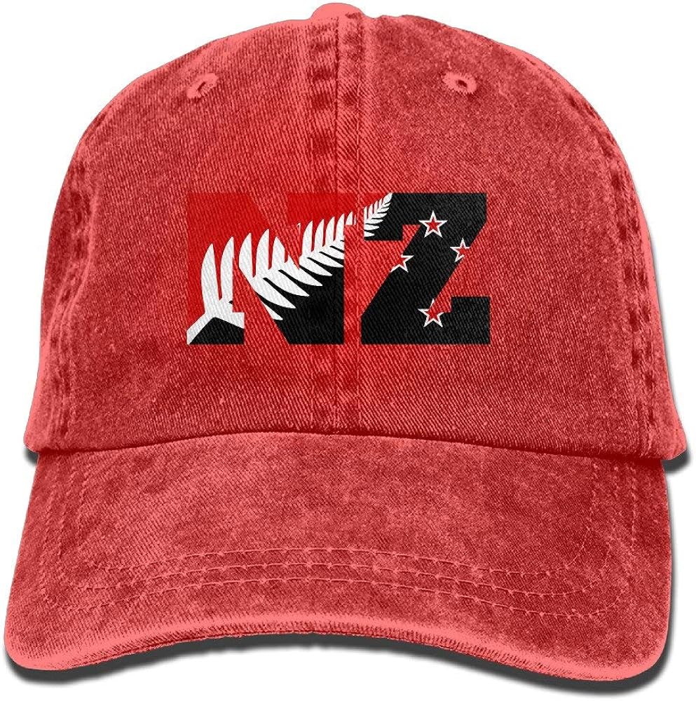 Allures Unisex New Zealand Flag NZ Sports Outdoor Cotton Washed Denim