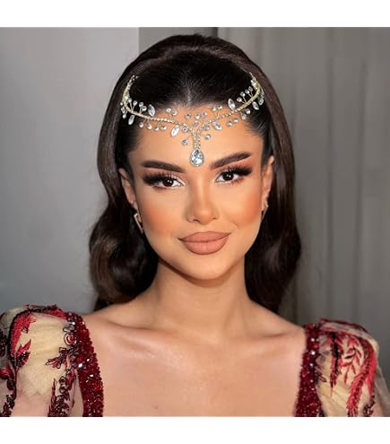 Amazon.com : YERTTER Rhinestone Tassel Wedding Brides Women 