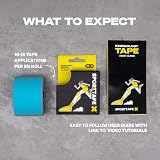 SPORTTAPE Kinesiology Tape 5cm x 5m Blue Waterproof Hypoallergenic view 7