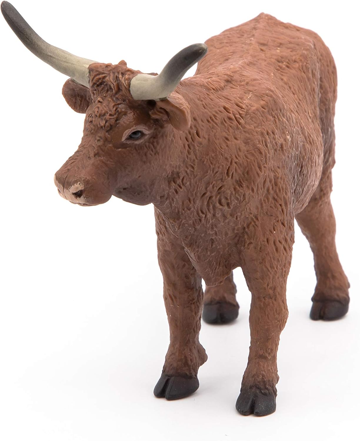 Papo, Realistic Salers Cow Figure, Ages 3+, Farm Life Collection, Educational Play Agricultural World - Image 5