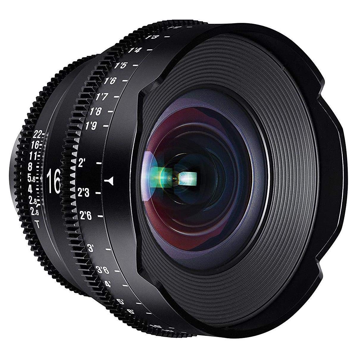 Lente Rokinon XN16 XEEN 16 mm T2.6 para Arri PL (negro)