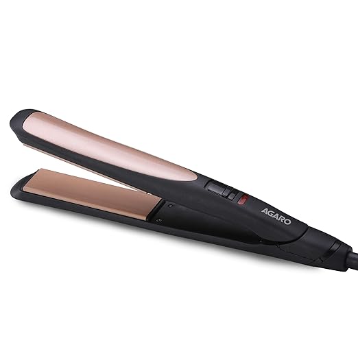 AGARO HS 4532 Professional Hair Straightener with Ceramic & Tourmaline coated Floating Plates (Black)