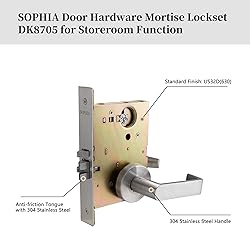 Sophia Commercial Heavy Duty Mortise Lockset Door