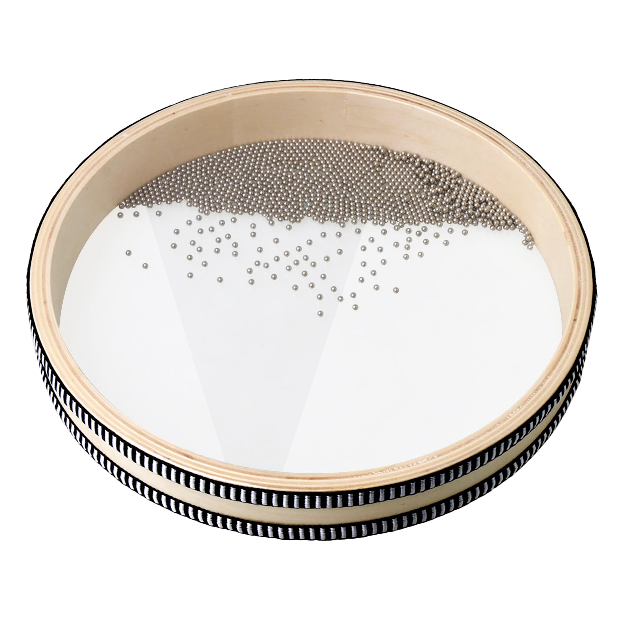 Yibuy Wave Bead Ocean Drum Musical Instrument Hand Percussion 10 inch for Stress Relief Sound Healing Instruments