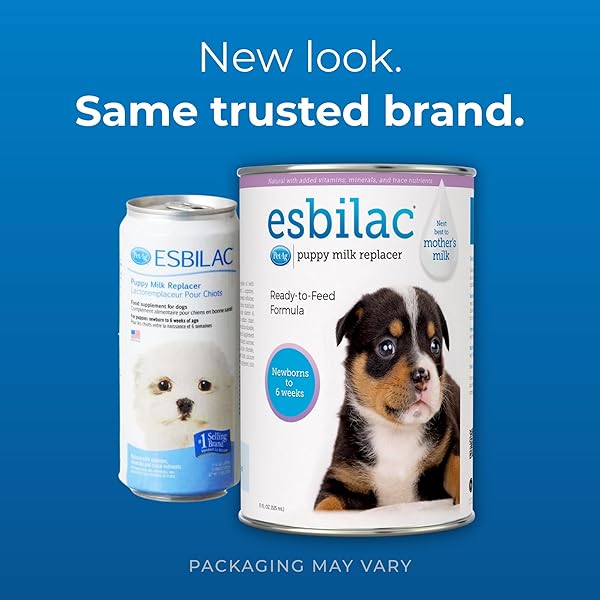 PETAG ESBILAC PUPPY MILK REPLACER LIQUID – 11 OZ – READY-TO-FEED PUPPY FORMULA WITH VITAMINS FOR PUPPIES NEWBORN TO SIX WEEKS OLD – EASY TO DIGEST