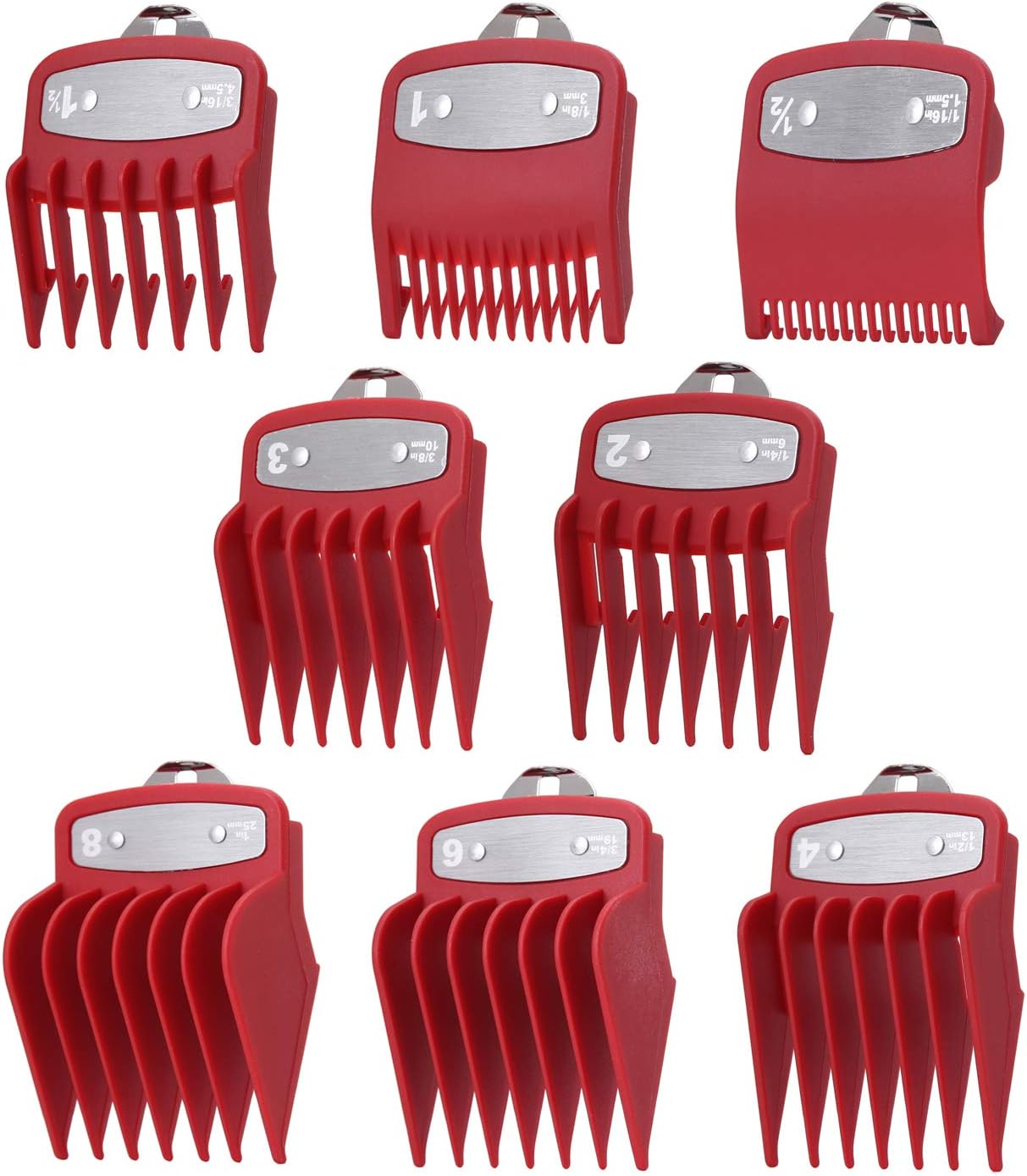 red wahl premium guards