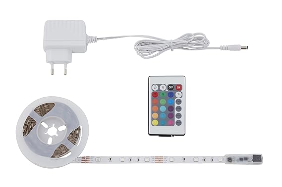 Briloner Leuchten 3m Band, dimmbar, selbstklebend, 90xRGB Streifen, Lichtband, Licht-Leiste, Lichtschlauch, LED-Stripe, Plast