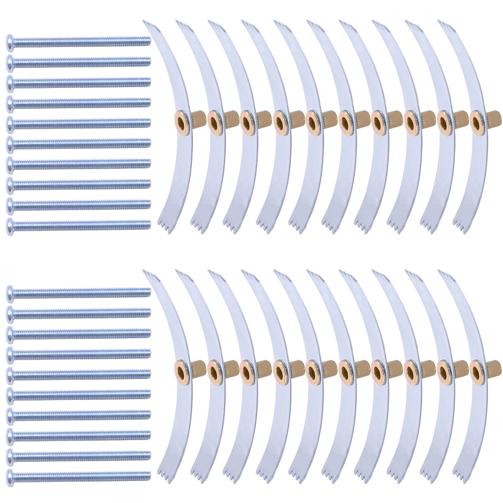 20PCS Back Box Repair Clip, Switch Socket Repair Kit, 86 Type Switch Socket Screw Hooks, Universal Backbox Repairing Tool, Wall Outlet Cassette Repairer Support Rod Screws