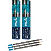 Apsara Absolute Extra Dark &amp; Strong Premium Pencil | Set of 2 (20 Pencils) with 2 Eraser &amp; 2 Sharpner