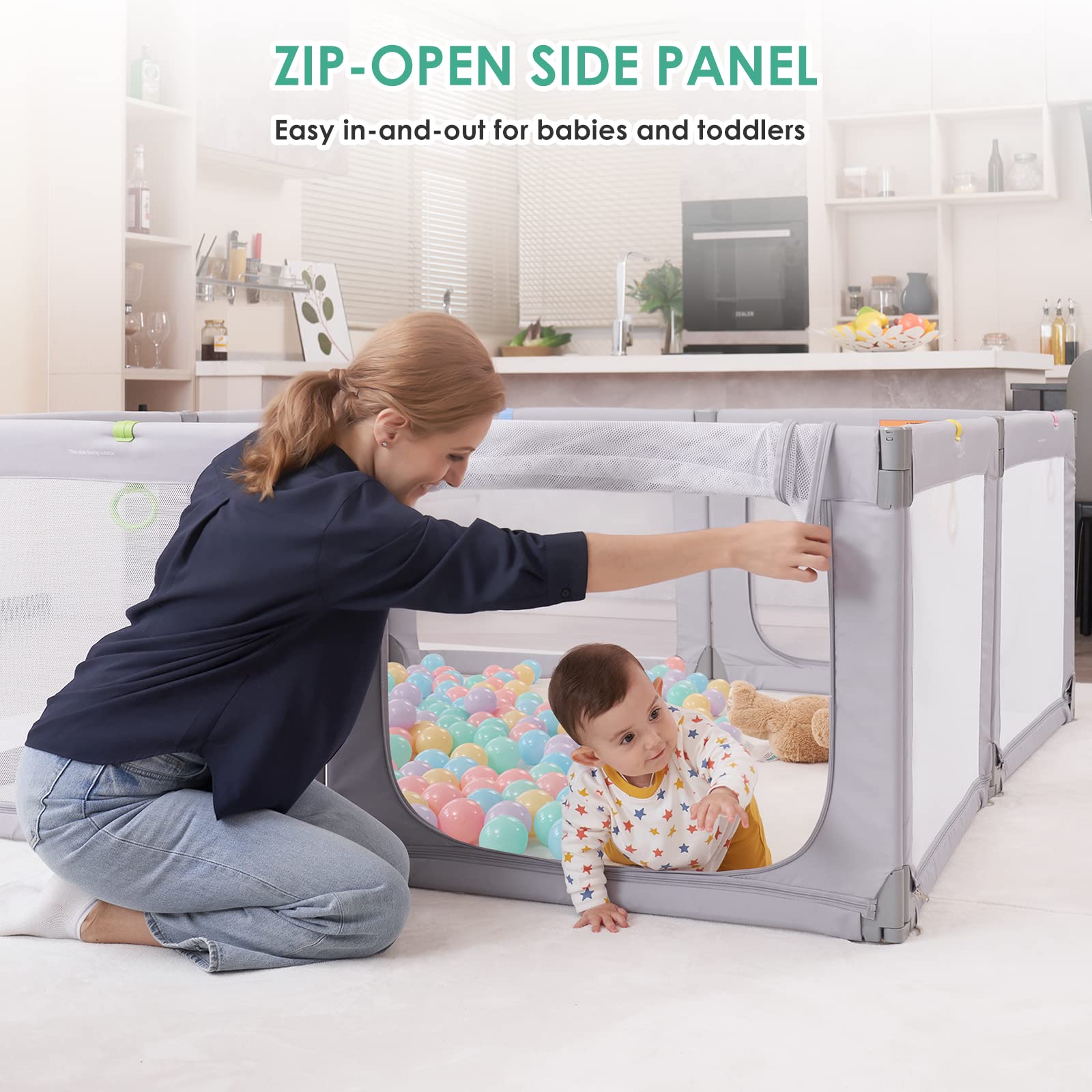 Kidirect Foldable Playpen, 71