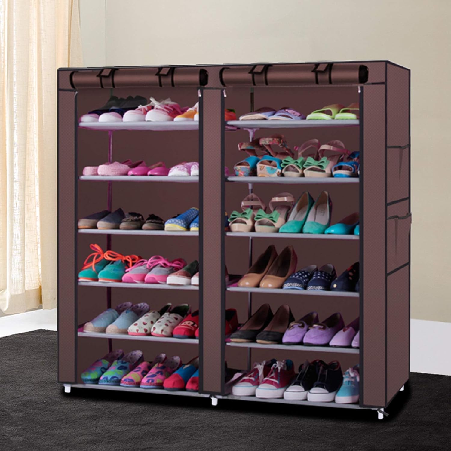 Shoe Rack Shoe Storage Organizer Tower 6 Tiers